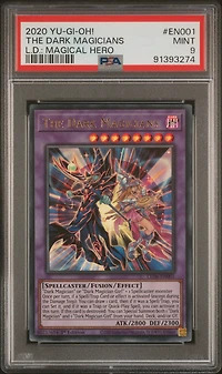 2020 Yu-gi-oh! Legendary Duelists: Magical Hero En001 The Dark Magicians PSA 9