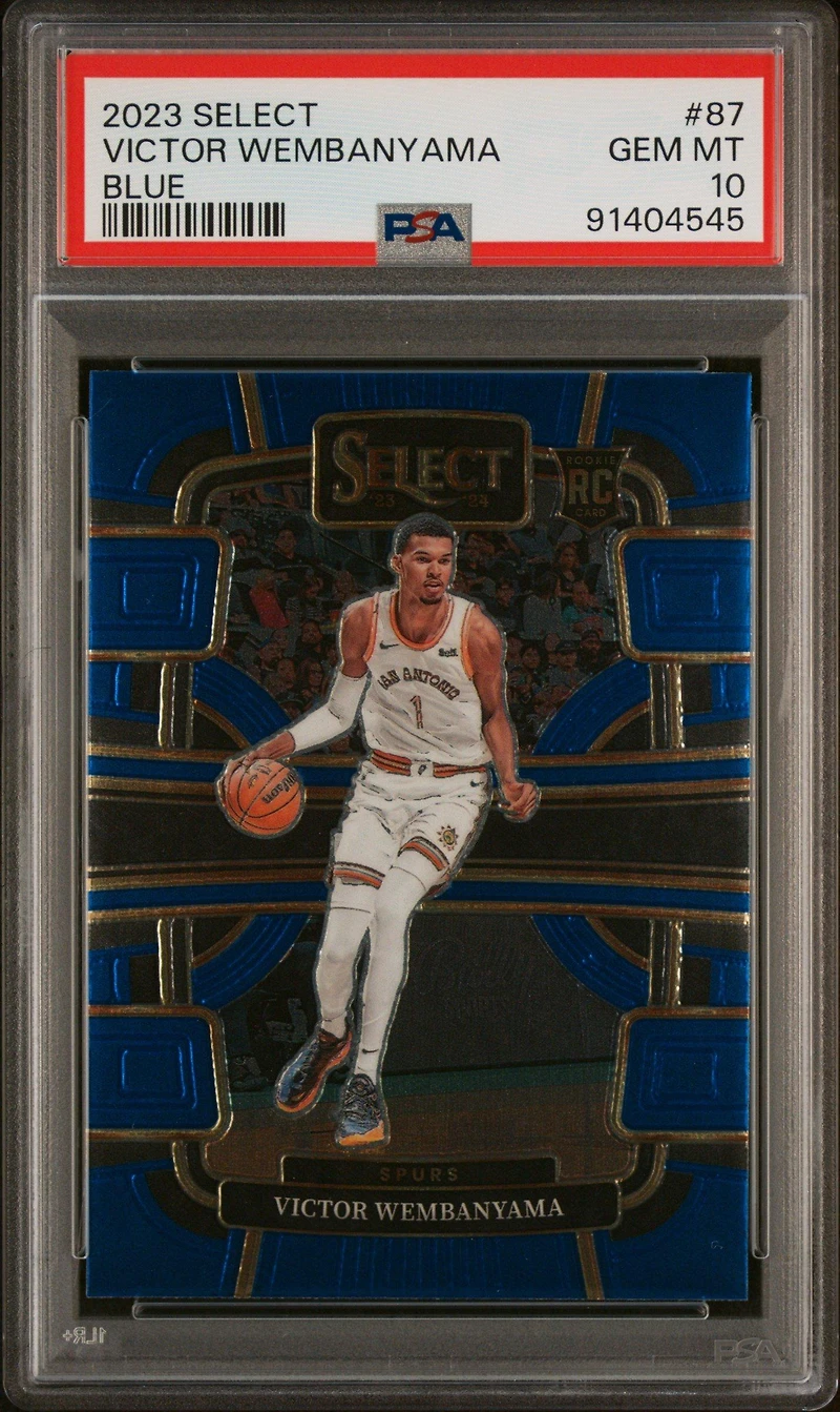 2023 Panini Select 87 Victor Wembanyama PSA