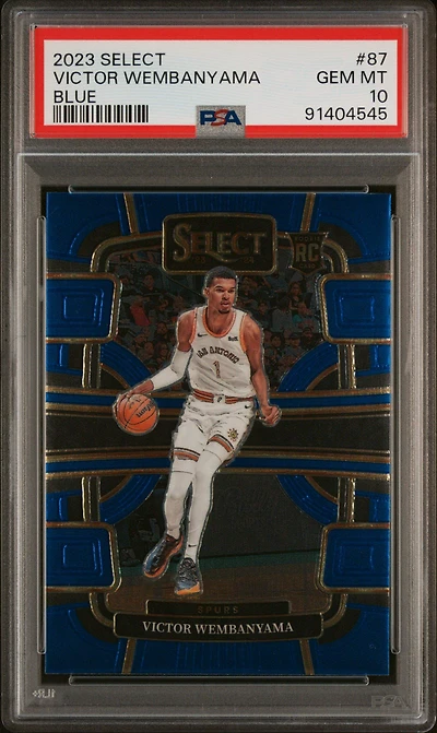 2023 Panini Select 87 Victor Wembanyama PSA
