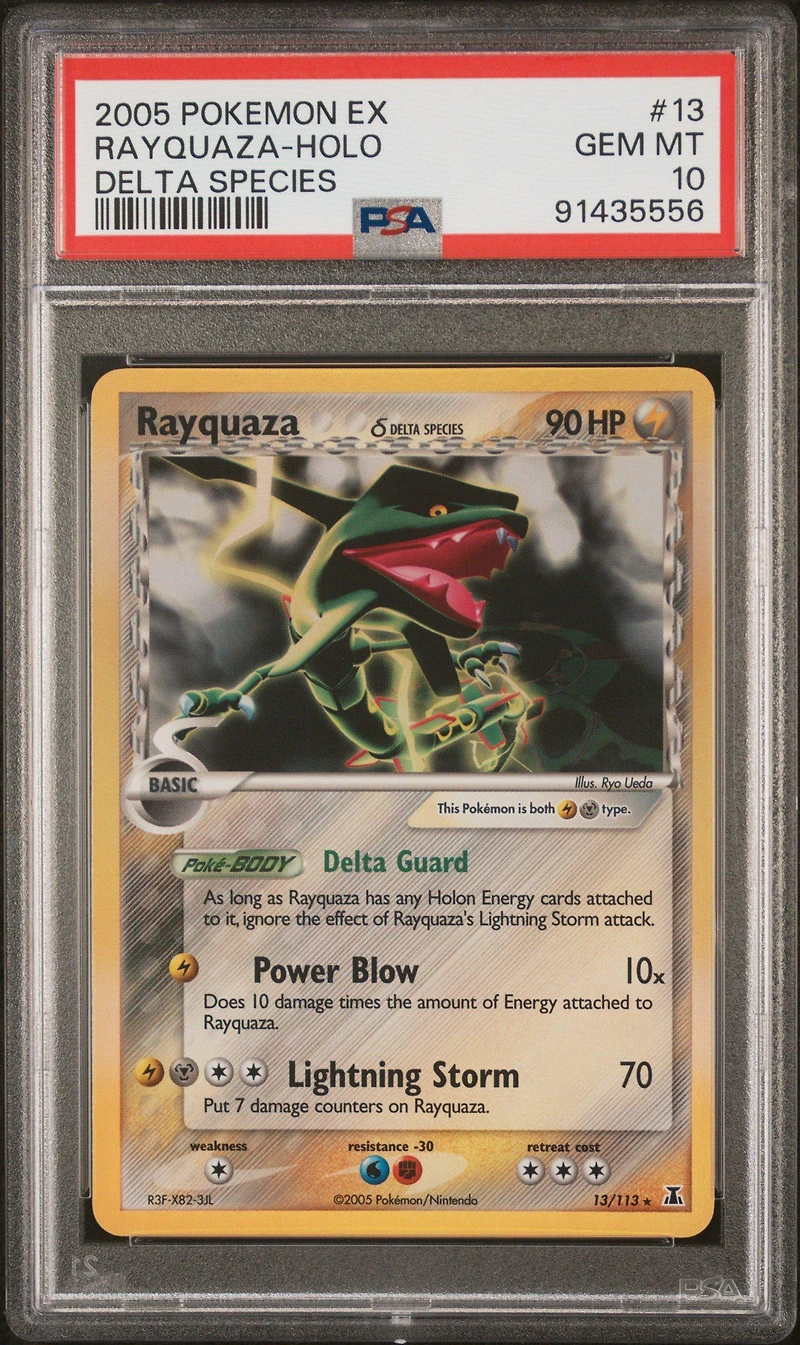 2005 Pokemon Ex Delta Species 13 Rayquaza PSA 10