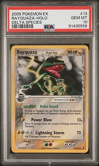 2005 Pokemon Ex Delta Species 13 Rayquaza PSA 10