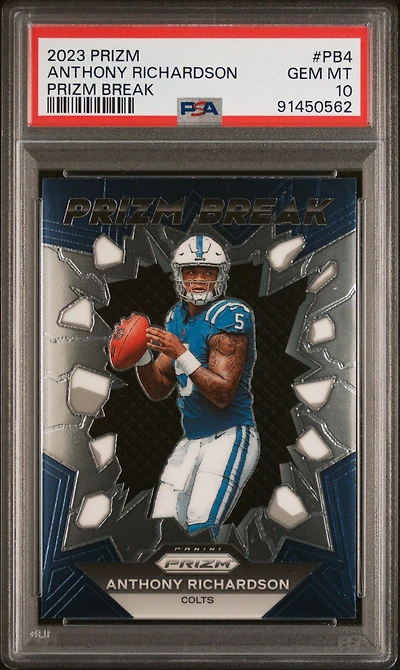 2023 Panini Prizm Prizm Break Pb4 Anthony Richardson PSA 10