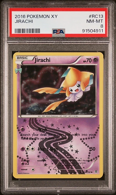 2016 Pokemon Xy Generations Radiant Collection Rc13 Jirachi PSA 8