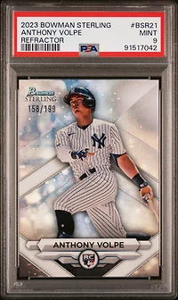 2023 Bowman Sterling Bsr21 Anthony Volpe Refractor PSA 9