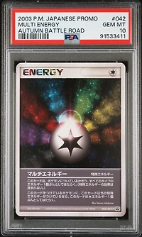 2003 Pokemon Japanese Promo 042 Multi Energy Autumn Battle Road PSA 10