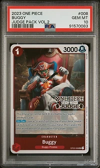 2023 One Piece Judge Pack Volume 2 008 Buggy PSA 10