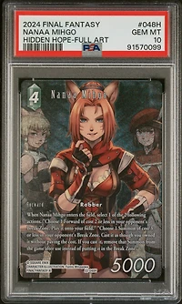 2024 Final Fantasy Hidden Hope 048h Nanaa Mihgo Full Art PSA 10
