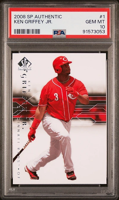 2008 Sp Authentic 1 Ken Griffey Jr. PSA 10