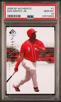 2008 Sp Authentic 1 Ken Griffey Jr. PSA 10