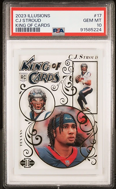 2023 Panini Illusions King Of Cards 17 Cj Stroud PSA 10