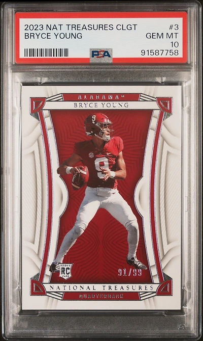2023 Panini National Treasures Collegiate 3 Bryce Young PSA 10