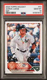2023 Topps Holiday H1 Aaron Judge PSA 10