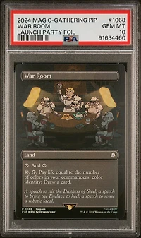 2024 Magic The Gathering Fallout 1068 War Room Launch Party Foil PSA 10