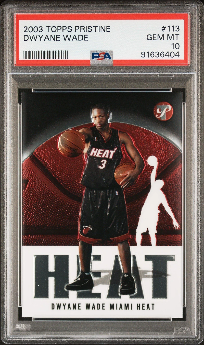 2003 Topps Pristine 113 Dwyane Wade PSA 10
