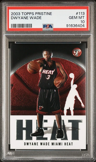 2003 Topps Pristine 113 Dwyane Wade PSA 10