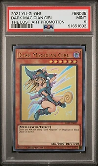 2021 Yu-gi-oh! The Lost Art Promotion En035 Dark Magician Girl PSA 9