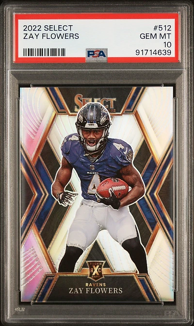 2022 Panini Select 512 Zay Flowers PSA 10