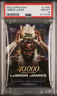 2023 Topps Now Lj40k Lebron James PSA 10