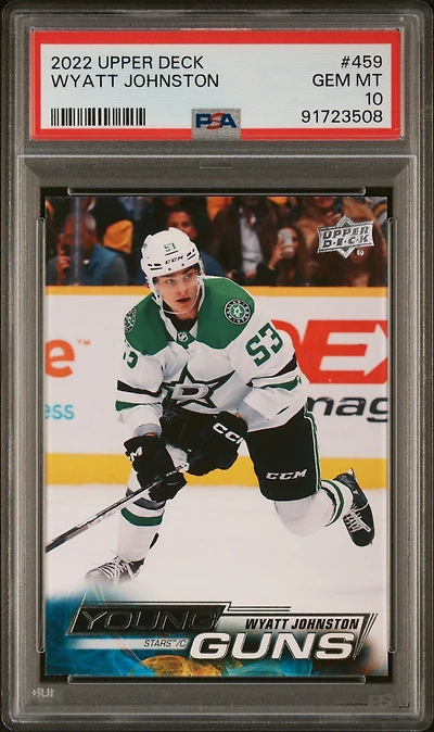2022 Upper Deck 459 Wyatt Johnston PSA