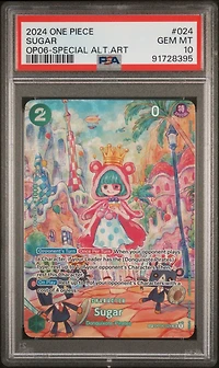 2024 One Piece Wings Of The Captain 024 Sugar Special Alternate Art PSA 10