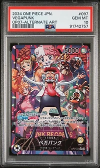 2024 One Piece Japanese 500 Years In The Future 097 Vegapunk Alternate Art PSA 10