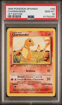 1999 Pokemon Spanish 46 Charmander PSA 10