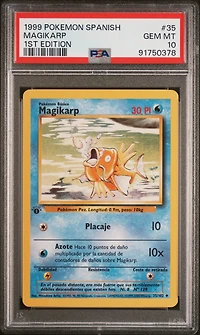 1999 Pokemon Spanish 35 Magikarp PSA 10