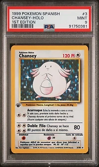 1999 Pokemon Spanish 3 Chansey PSA 9