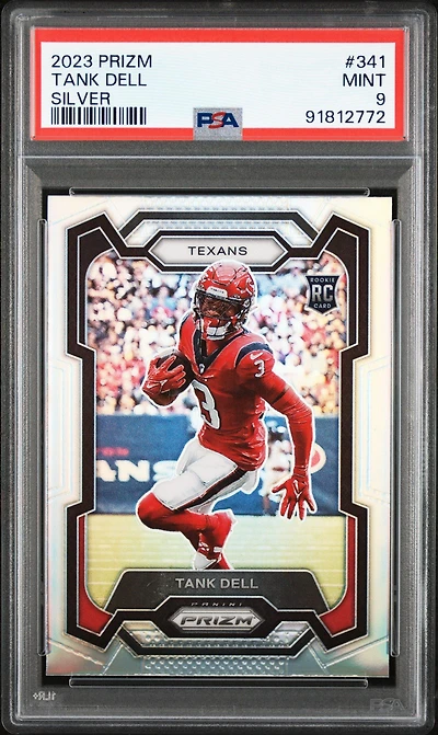 2023 Panini Prizm 341 Tank Dell Silver Prizm PSA 9