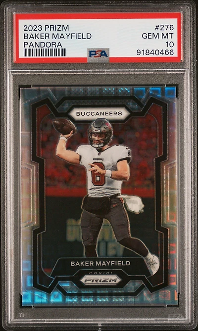 2023 Panini Prizm 276 Baker Mayfield Pandora PSA 10