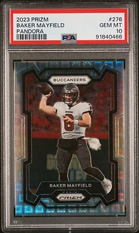2023 Panini Prizm 276 Baker Mayfield Pandora PSA 10