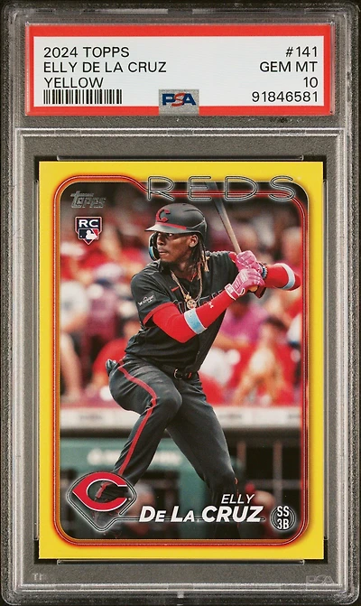 2024 Topps 141 Elly De La Cruz Yellow PSA 10