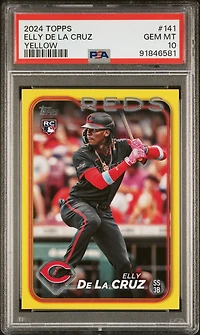 2024 Topps 141 Elly De La Cruz Yellow PSA 10