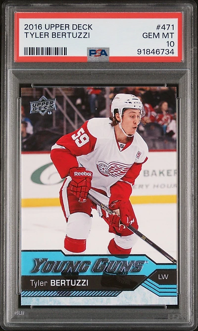2016 Upper Deck 471 Tyler Bertuzzi PSA 10