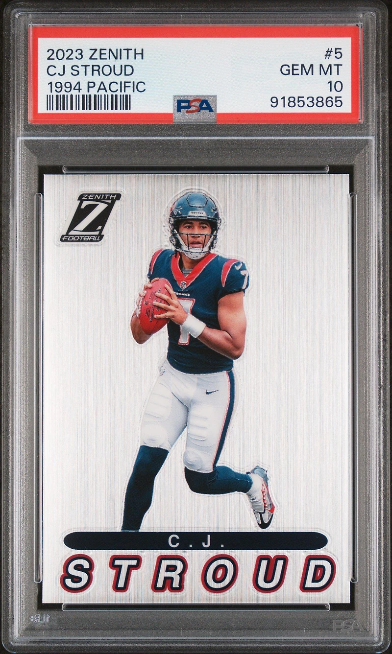 2023 Panini Zenith 1994 Pacific 5 Cj Stroud PSA 10