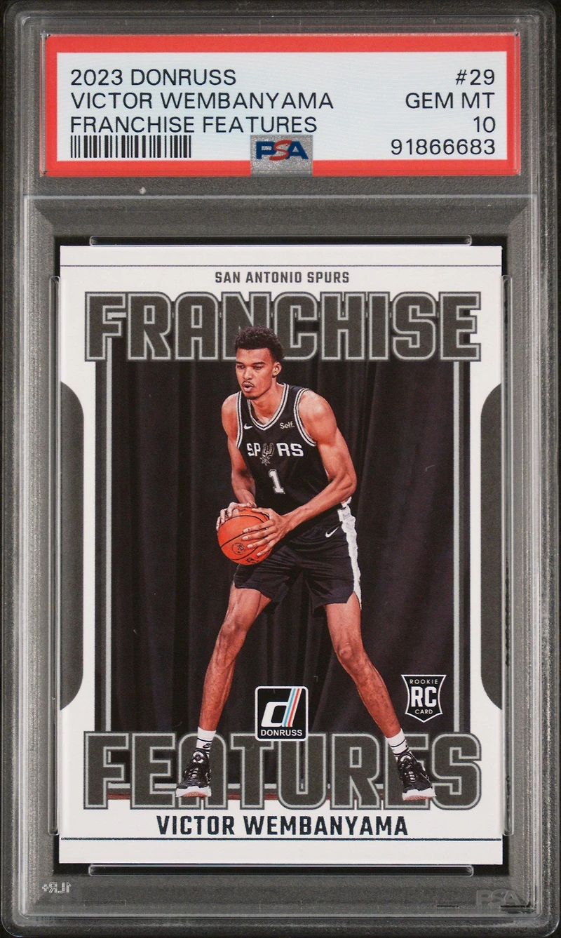 2023 Panini Donruss Franchise Features 29 Victor Wembanyama PSA 10
