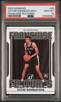 2023 Panini Donruss Franchise Features 29 Victor Wembanyama PSA 10
