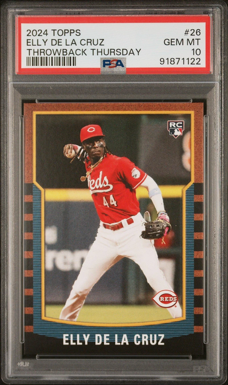 2024 Topps Throwback Thursday 26 Elly De La Cruz PSA 10