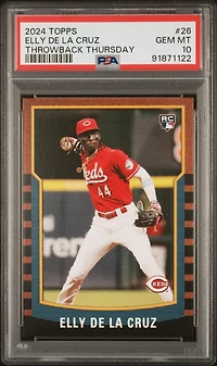 2024 Topps Throwback Thursday 26 Elly De La Cruz PSA 10