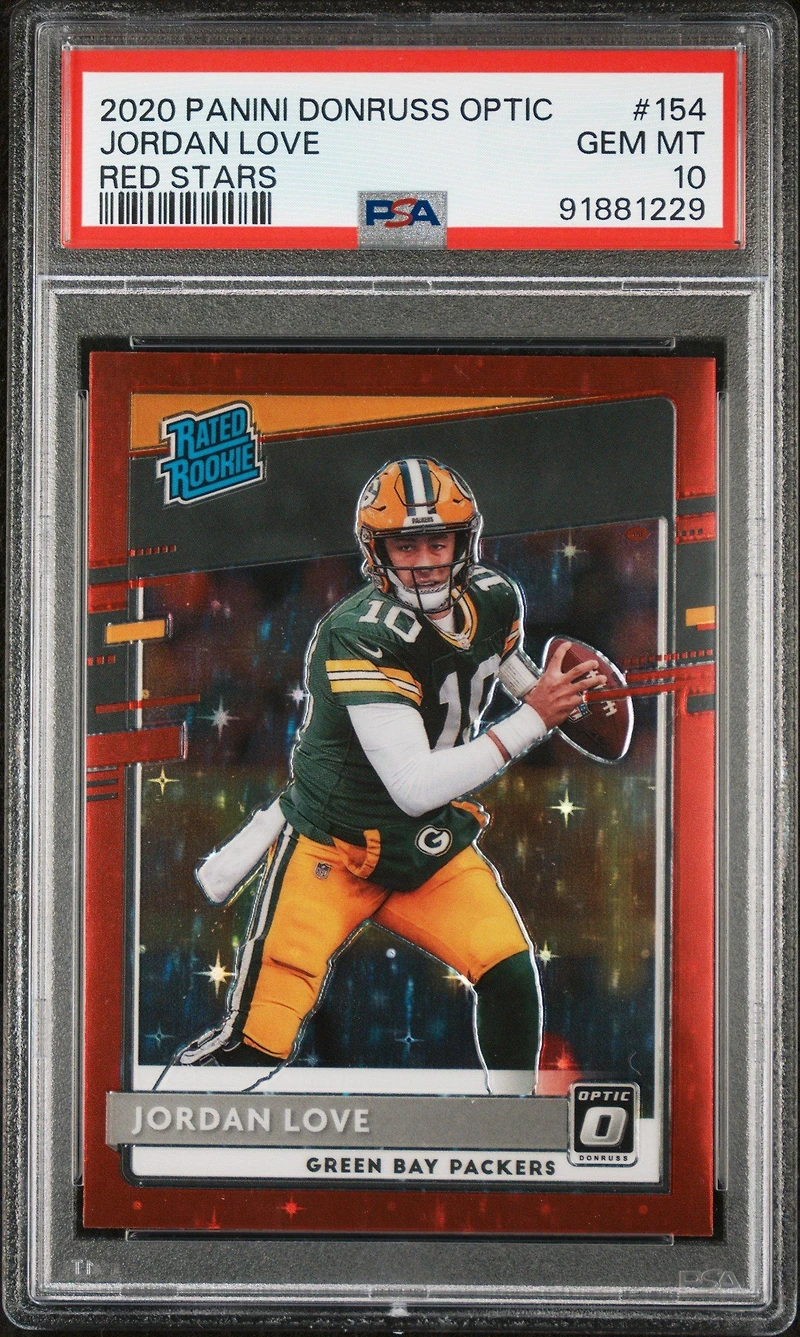 2020 Panini Donruss Optic 154 Jordan Love Red Stars PSA 10