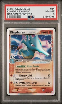 2006 Pokemon Ex Dragon Frontiers 94 Kingdra Ex-holo PSA 8