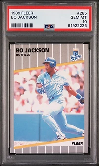 1989 Fleer 285 Bo Jackson PSA 10