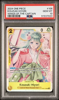 2024 One Piece Wings Of The Captain 106 Kozuki Hiyori PSA 10