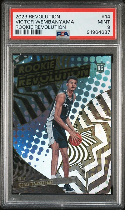 2023 Panini Revolution Rookie Revolution 14 Victor Wembanyama PSA 9