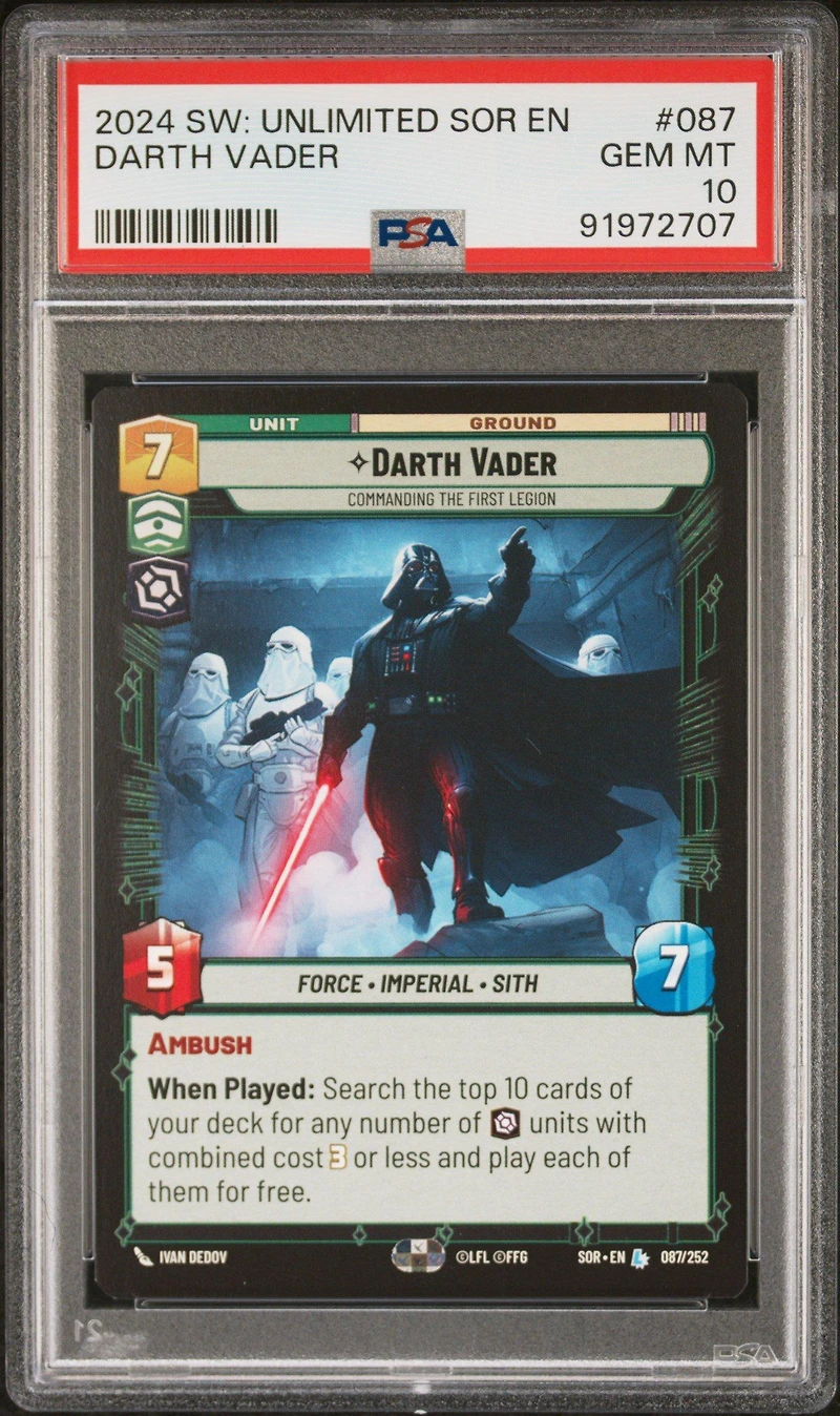 2024 Star Wars: Unlimited Spark Of Rebellion 087 Darth Vader