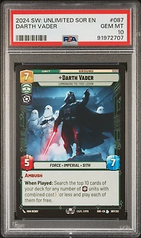 2024 Star Wars: Unlimited Spark Of Rebellion 087 Darth Vader