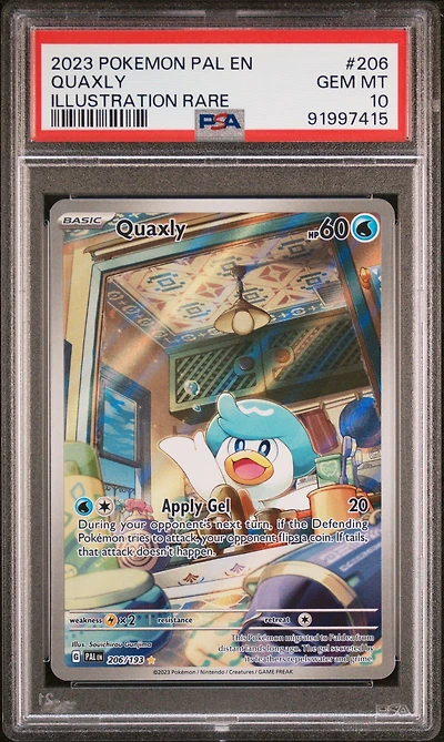 2023 Pokemon Pal En-paldea Evolved 206 Quaxly PSA