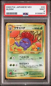 2000 Pokemon Japanese Neo 44 Gloom PSA 9