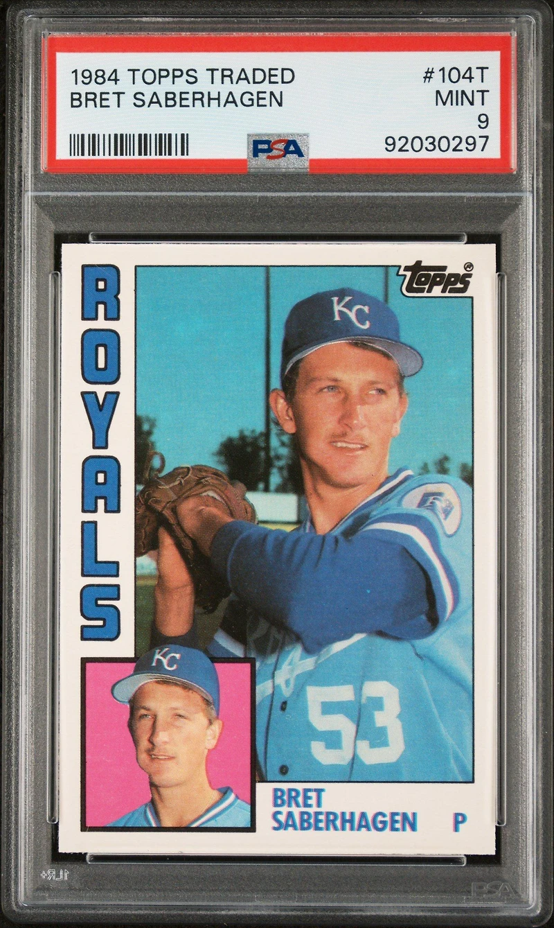 1984 Topps Traded 104t Bret Saberhagen PSA 9