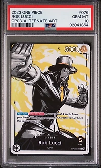 2023 One Piece Pillars Of Strength 076 Rob Lucci PSA 10
